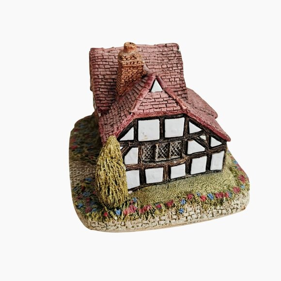 Lilliput Lane Oak Lodge Cottage Figurine, Vintage 1980s Handcrafted English Mini - Picture 3 of 8